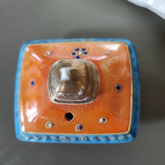 Camel Teapot WITHOUT HANDLE Peach Lusterware Vintage See Description - Picture 10 of 13
